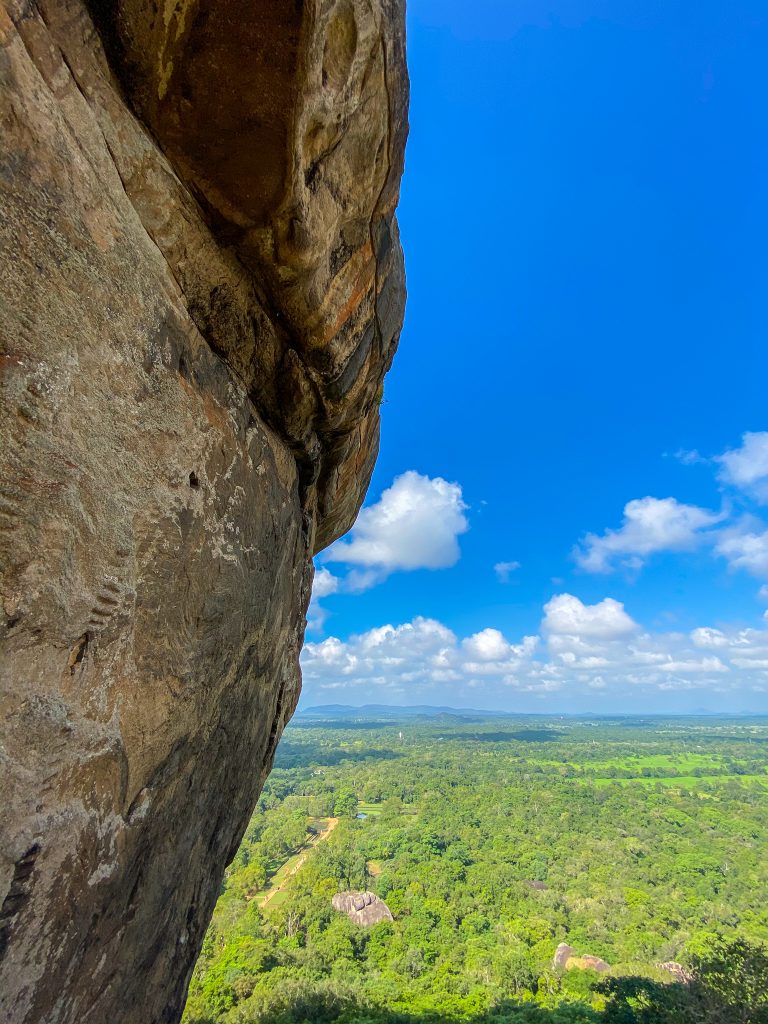 widok z Sigiriyi, Sigiriya, Lwia skała